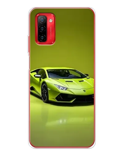 Чохол для Ulefone Note 12P з картинкою «Салатовий Lamborghini Huracan»