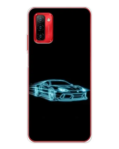 Чохол для Ulefone Note 12P з картинкою «Неоновий контур Lamborghini»