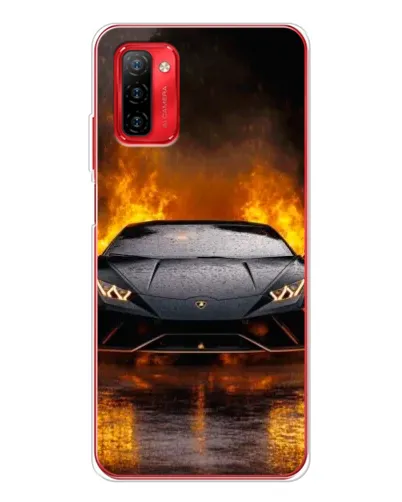 Чохол для Ulefone Note 12P з картинкою «Lamborghini у вогні»
