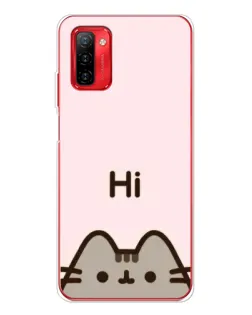 Чехол для Ulefone Note 12P с картинкой «Пушин говорит Hi» Чехол для Ulefone Note 12P с картинкой «Пушин говорит Hi»