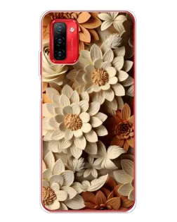 Чехол для Ulefone Note 12P с картинкой «Бежевый флористический декор»