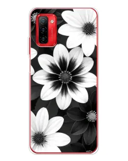 Чехол для Ulefone Note 12P с картинкой «Монохромные астры»