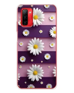 Чехол для Ulefone Note 12P с картинкой «Ромашки на фиолетовом»