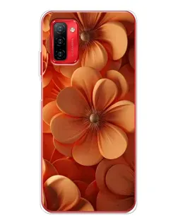 Чехол для Ulefone Note 12P с картинкой «Оранжевый макро цветок»