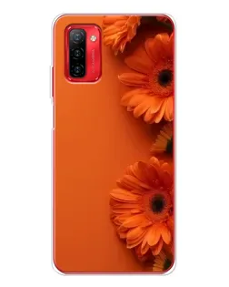Чехол для Ulefone Note 12P с картинкой «Оранжевые герберы»