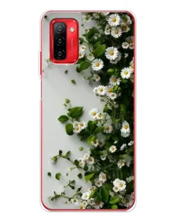 Чехол для Ulefone Note 12P с картинкой «Ветка мелких белых цветов»