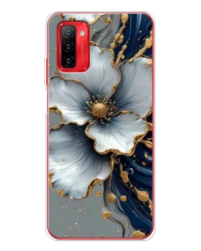 Чохол для Ulefone Note 12P з картинкою «Біла квітка та золотий флюїд» Чохол для Ulefone Note 12P з картинкою «Біла квітка та золотий флюїд»