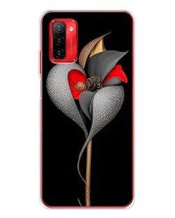 Чехол для Ulefone Note 12P с картинкой «Серебряный фантазийный цветок»