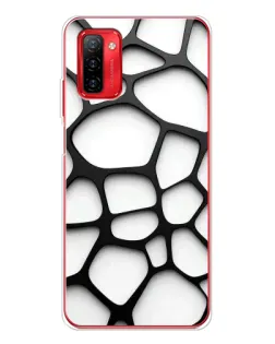 Чохол для Ulefone Note 12P з картинкою «Біла об'ємна сітка»