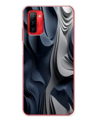 Чохол для Ulefone Note 12P з картинкою «Об'ємні сині складки»