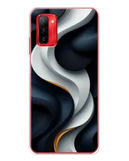 Чохол для Ulefone Note 12P з картинкою «Об'ємні чорно-білі стрічки»