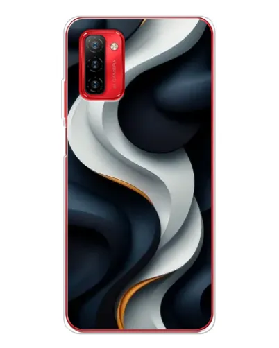 Чохол для Ulefone Note 12P з картинкою «Об'ємні чорно-білі стрічки»
