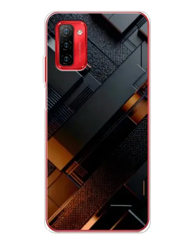 Чохол для Ulefone Note 12P з картинкою «Чорні геометричні блоки»