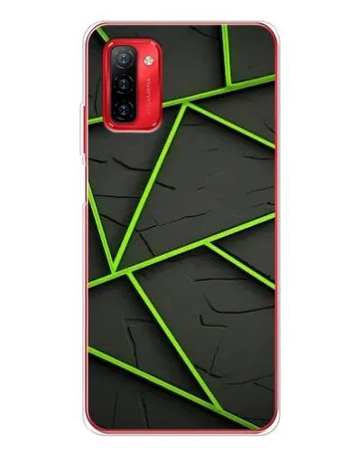 Чохол для Ulefone Note 12P з картинкою «Зелені геометричні лінії»