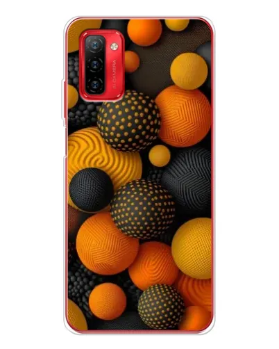 Чохол для Ulefone Note 12P з картинкою «Об'ємні помаранчеві сфери»
