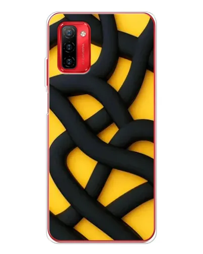 Чохол для Ulefone Note 12P з картинкою «Чорне жовте переплетення»