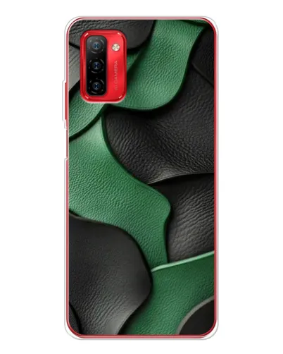 Чохол для Ulefone Note 12P з картинкою «Зелені шкіряні хвилі»