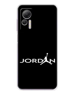 Чехол для Ulefone Note 14 с картинкой «Jordan White Logo»