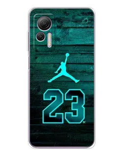 Чехол для Ulefone Note 14 с картинкой «Jordan Cyan 23»