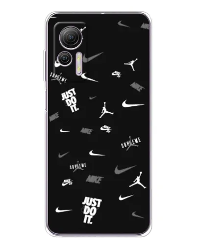 Чехол для Ulefone Note 14 с картинкой «Nike Black Pattern» Чехол для Ulefone Note 14 с картинкой «Nike Black Pattern»