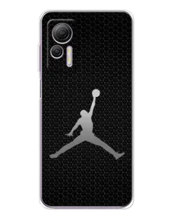 Чехол для Ulefone Note 14 с картинкой «Jordan Dark Carbon»