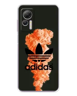 Чехол для Ulefone Note 14 с картинкой «Оранжевый дым Adidas»