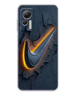 Чехол для Ulefone Note 14 с картинкой «Объемный логотип Найк»