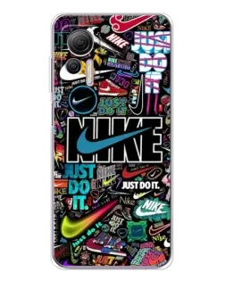 Чохол для Ulefone Note 14 з картинкою «Яскравий колаж Nike»