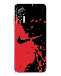 Чохол для Ulefone Note 14 з картинкою «Червоні бризки Nike»