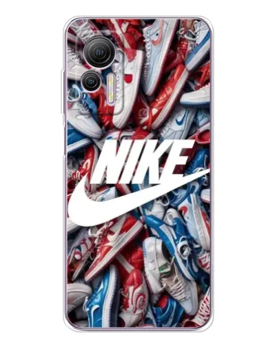 Чохол для Ulefone Note 14 з картинкою «Колаж кросівок Найк» Чохол для Ulefone Note 14 з картинкою «Колаж кросівок Найк»