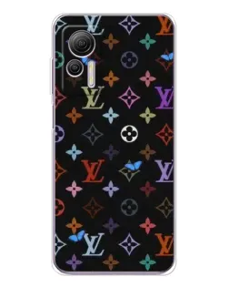 Чехол для Ulefone Note 14 с картинкой «Цветная монограмма LV»