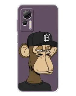 Чехол для Ulefone Note 14 с картинкой «Bored Ape в кепке»