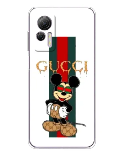 Чехол для Ulefone Note 14 с картинкой «Микки Маус Gucci — полосы» Чехол для Ulefone Note 14 с картинкой «Микки Маус Gucci — полосы»
