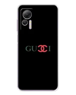 Чехол для Ulefone Note 14 с картинкой «Gucci — красный градиент»