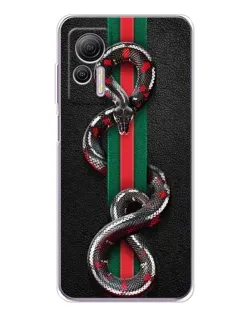Чехол для Ulefone Note 14 с картинкой «Gucci — змея на полосе» Чехол для Ulefone Note 14 с картинкой «Gucci — змея на полосе»