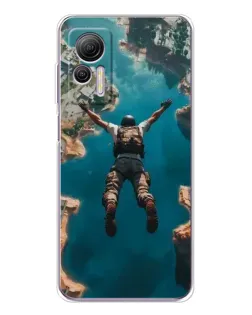Чехол для Ulefone Note 14 с картинкой «PUBG — свободное падение»