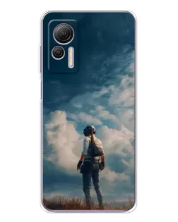 Чехол для Ulefone Note 14 с картинкой «Герой PUBG на скале»