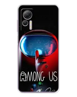 Чехол для Ulefone Note 14 с картинкой «Красный импостер — макро»