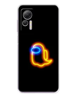 Чехол для Ulefone Note 14 с картинкой «Among Us неоновое сияние»