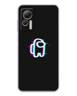 Чехол для Ulefone Note 14 с картинкой «Among Us неон»
