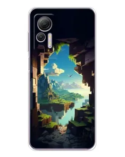 Чехол для Ulefone Note 14 с картинкой «Вид из пещеры»