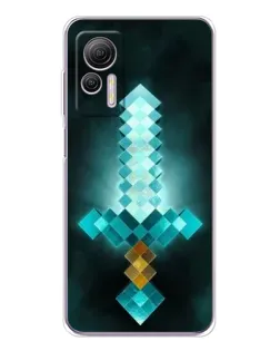 Чехол для Ulefone Note 14 с картинкой «Алмазный меч неон»