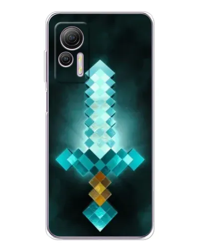 Чехол для Ulefone Note 14 с картинкой «Алмазный меч неон» Чехол для Ulefone Note 14 с картинкой «Алмазный меч неон»