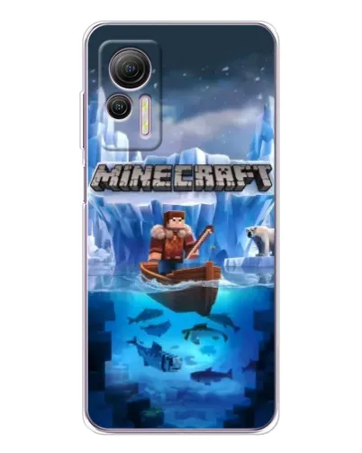 Чехол для Ulefone Note 14 с картинкой «Minecraft ледяной мир» Чехол для Ulefone Note 14 с картинкой «Minecraft ледяной мир»