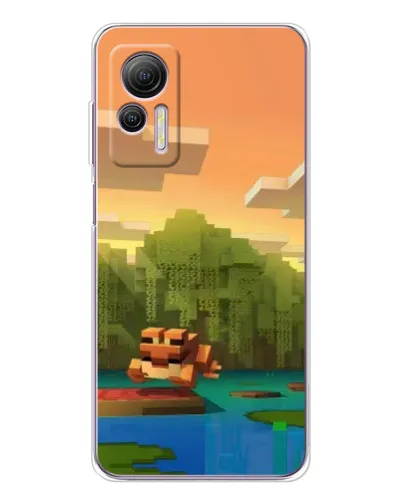 Чехол для Ulefone Note 14 с картинкой «Майнкрафт закат солнца» Чехол для Ulefone Note 14 с картинкой «Майнкрафт закат солнца»