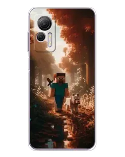 Чехол для Ulefone Note 14 с картинкой «Стив в лесу»