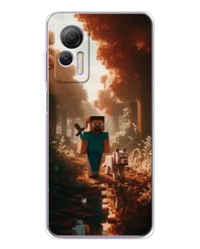 Чехол для Ulefone Note 14 с картинкой «Стив в лесу» Чехол для Ulefone Note 14 с картинкой «Стив в лесу»