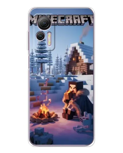 Чехол для Ulefone Note 14 с картинкой «Зимний Minecraft» Чехол для Ulefone Note 14 с картинкой «Зимний Minecraft»