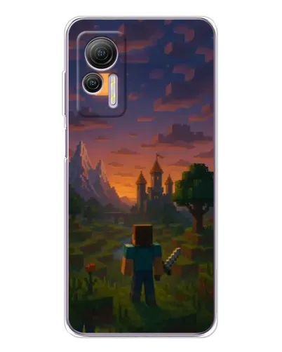 Чехол для Ulefone Note 14 с картинкой «Стив у башни» Чехол для Ulefone Note 14 с картинкой «Стив у башни»