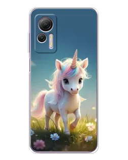 Чехол для Ulefone Note 14 с картинкой «Единорог на поляне»